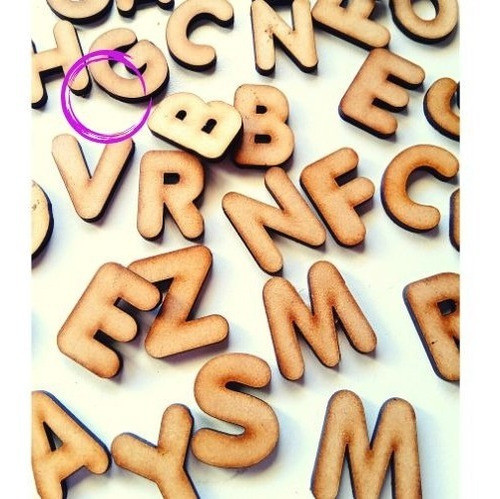 Letras Fibrofacil Mdf 5cm X 50 Unidades 0