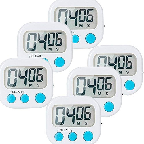 Paquete De 6 Temporizadores De Cocina Digitales Pequeños Int 0