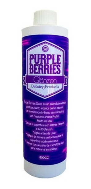 Glänzen Detailing Purple Berries Acondicionador Int Ext 500m 0 Glänzen Detailing Purple Berries Acondicionador Int Ext 500m 0