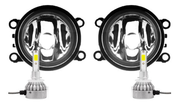 Juego Faro Auxiliar Renault Clio Mio 2012 2013 2014+cree Led 0