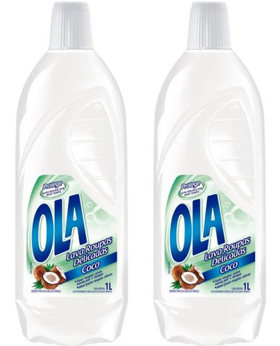 Kit Com 2 Lava Roupas Ola Coco 1l Cada 0