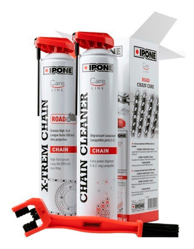 Kit Limpieza Y Lubricacion Cadena Chain Road Ipone 0