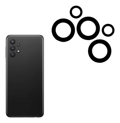 Repuesto Vidrio Cámara Trasera Compatible Con Samsung A72 0