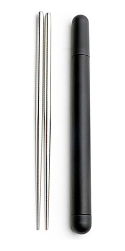 Palitos De Sushi Chopsticks De Acero Inox Auténticos Hashi 0
