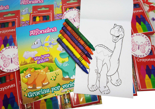 Libretas Para Pintar Con Crayolas Souvenirs Sorpresitas 0