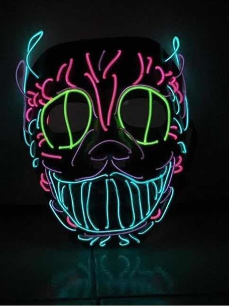 Máscaras Led.  3d Rave . Accesorios Para Fiestas Techno 0