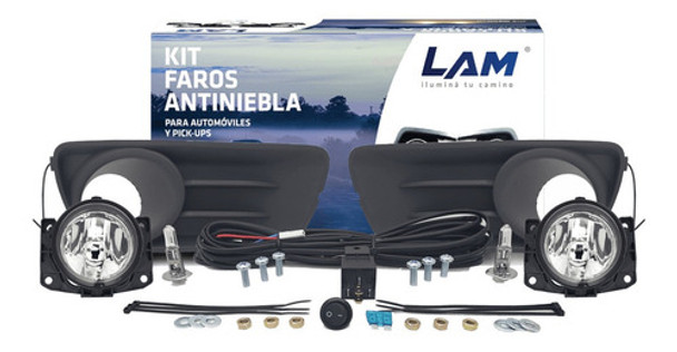 Kit Completo Luces Antiniebla Fiat Palio F2 Negra 2010 2011 0