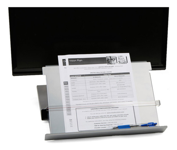 Mind Reader Elevador De Monitor Con Ajustable Y Soporte Para 0