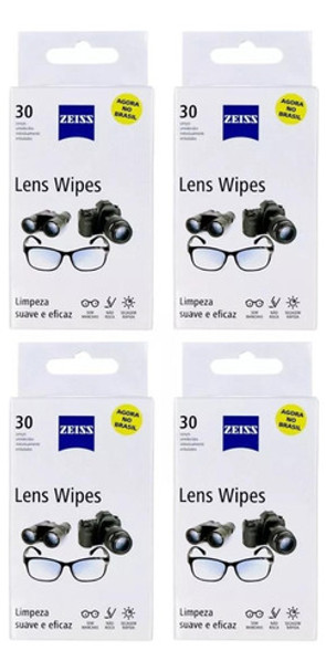 Kit - Lens Wipes Zeiss C/ 120 Lenços Umedecidos 0