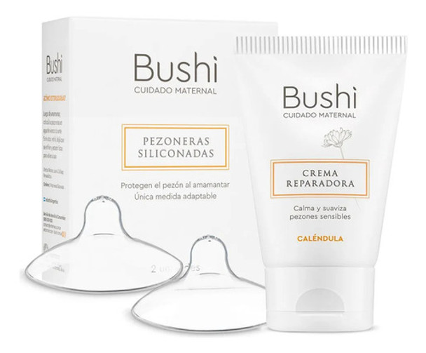 Bushi Combo Para Madres Crema Y Pezoneras Siliconadas X2 0 Bushi Combo Para Madres Crema Y Pezoneras Siliconadas X2 0