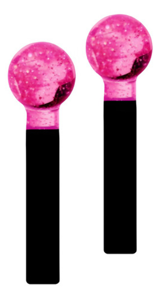 Kit Esferas Rosa Cromoterapia E Massagem Facial Com Glitter 0