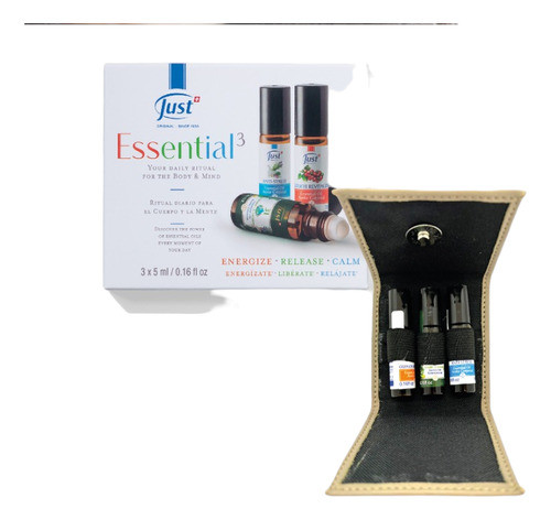 Kit Essential 3 Just + Mas Estuche Contenedor De Regalo. 0