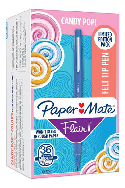 Papermate-plumas Punta De Fieltro. Trazo Medio. 36 Unidades 0