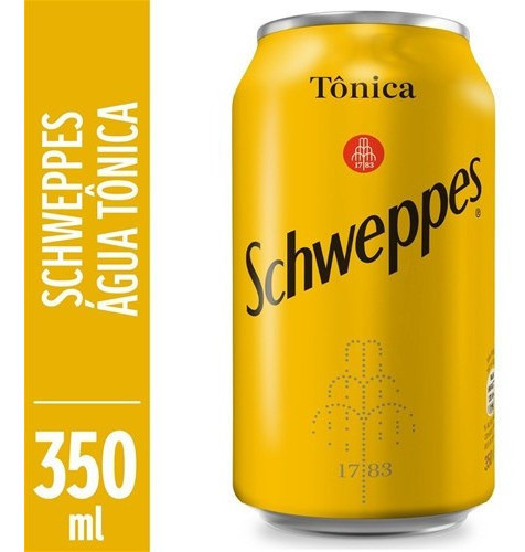 Água Tônica Schweppes Lata 350ml - Kit Com 12 0