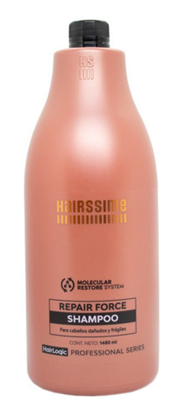 Hairssime Repair Force Shampoo Reparador Pelo Dañado Grande 0