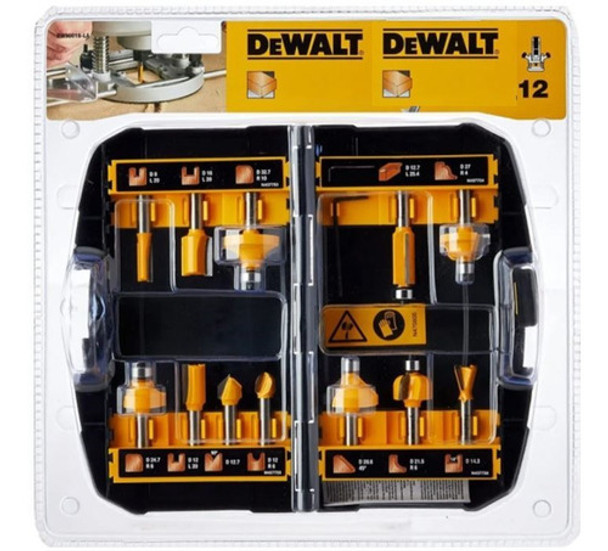 Juego De Fresas Para Router Fresadora 12 Piezas 8mm Dewalt 0
