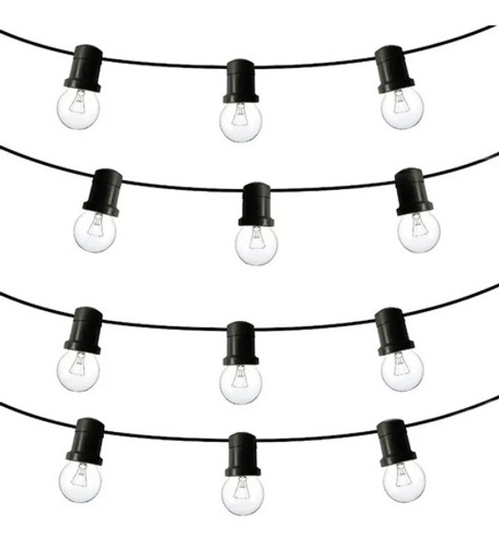 Guirnalda Para Luces Exterior Deco Tira 20 Mts Sin Lamparas 0 Guirnalda Para Luces Exterior Deco Tira 20 Mts Sin Lamparas 0