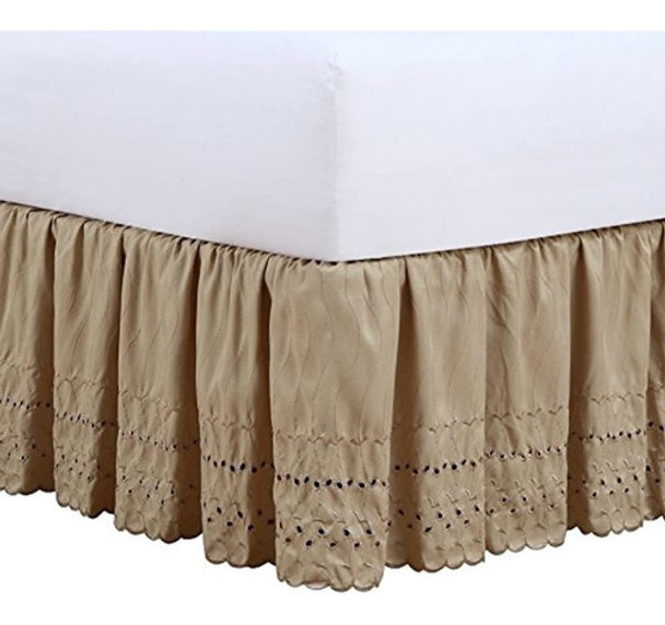 Ideas Frescas Volantes Con Ojales Faldón Individual Mocha 0