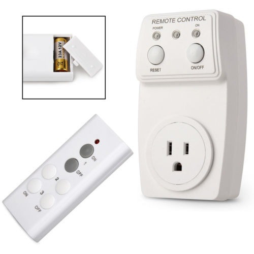 Control Remoto Salida Inalámbrica Ca Energía Salidas Interru 0