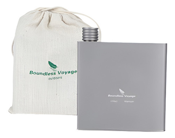 Ibasingo 178ml Titanium Hip Flask Camping Wine Pot Portable 0