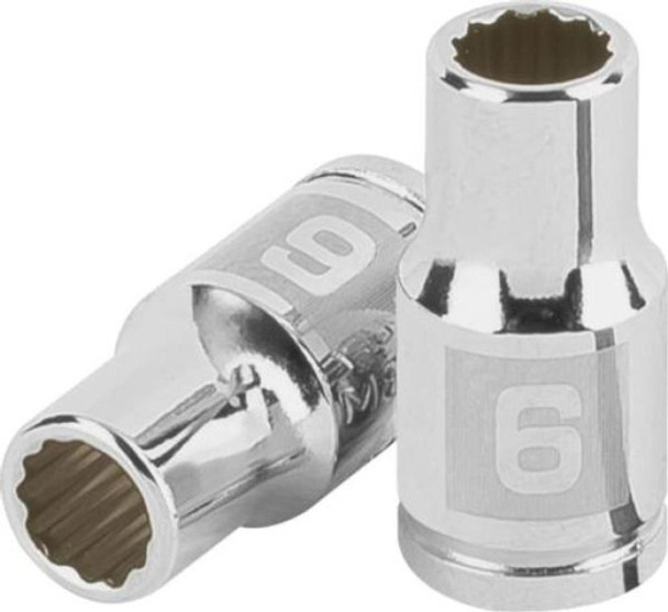 Dado Milimétrico 1/4  Estriado 6mm. Truper D-1406-bm 0