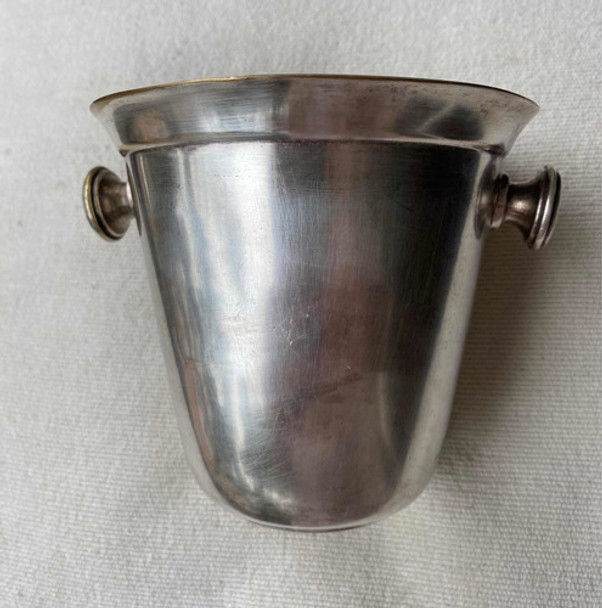 Antigüedad. Hielera Metal Baño Plata 0