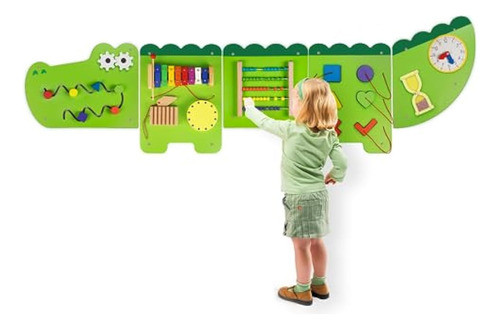Monläurd® Tablero Montessori De Cocodrilo, Tablero 0