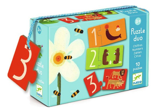 Puzzles Duo Djeco Cifras 0