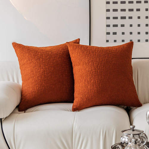 Funda De Almohada Aterciopelada  60x60 Rojizo 0
