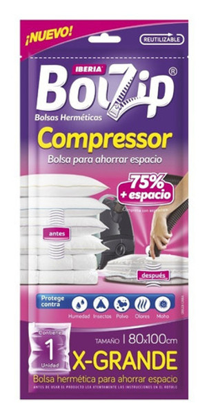 Bolsa Hermética Ahorra Espacio Bolzip Compressor X-grande 0