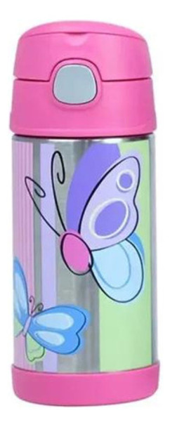 Garrafa Térmica Infantil Funtainer 355ml Borboleta - Thermos 0