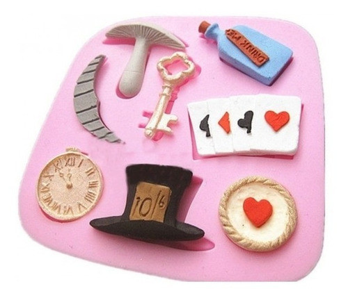 Moldes De Silicone Modelo Alice Acessorios 0