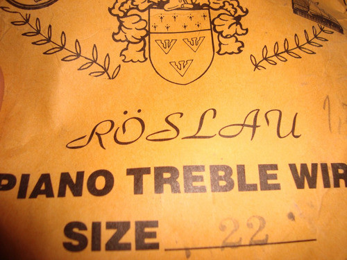 Cuerdas Para Piano Importadas Roslau  Lote Preparado 0