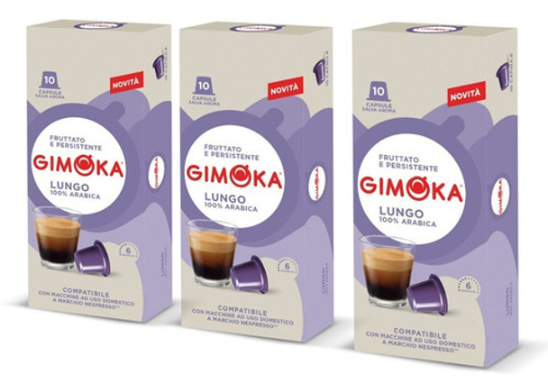 Pack 30 Cápsulas Nespresso Compatibles - Lungo Gimoka 0