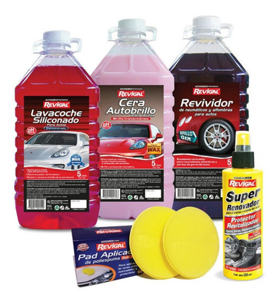 Shampoo Cera Autobrillo Revividor Super Renovador Y Pads 0