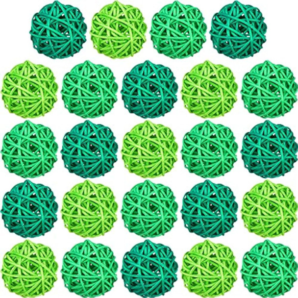 24 Piezas Bolas De Ratán Verde Esferas De 1.8 Pulgadas Bolas 0 24 Piezas Bolas De Ratán Verde Esferas De 1.8 Pulgadas Bolas 0