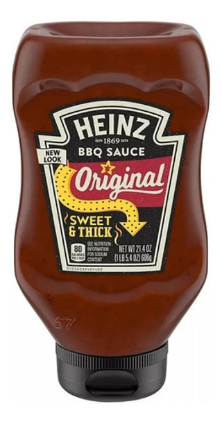 Pack X4 Salsa Barbacoa Heinz X606gr Original Usa 0