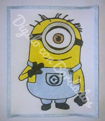Parche Bordado Aplique Minion Stuart 20 Cm 0