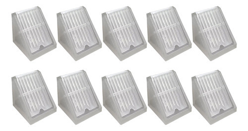 Escuadra Soporte De Estante Mueble Transparente X 10 Uni 0