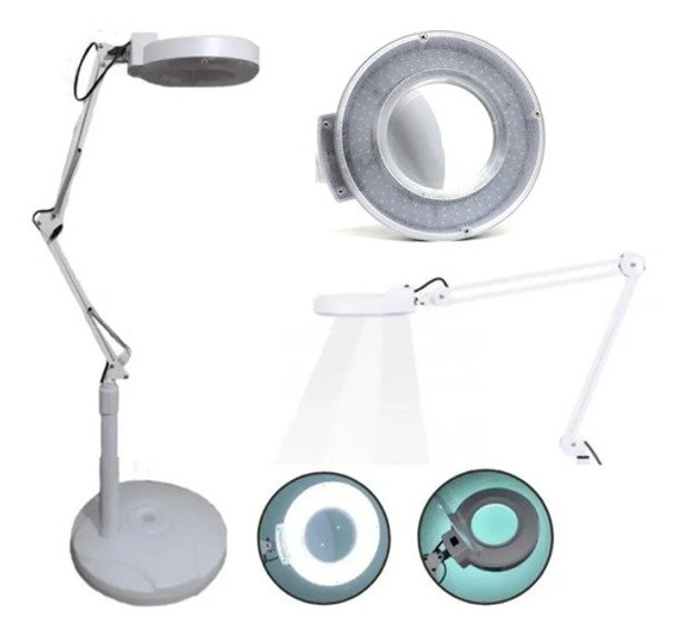 Lupa Luminária Articulada Led Estética Extensão Cílios Tripe 0