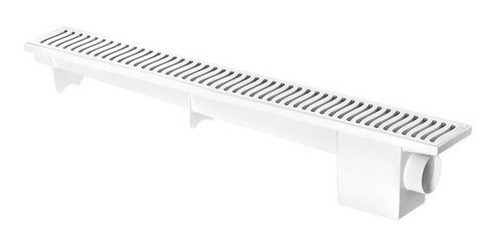 Ralo Linear Herc Grelha Branco 50cm Banheiro Quintal Moderno 0