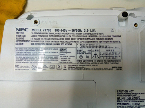 Pecas P Projetor Nec Vt700 Pecas 0