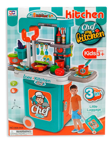 Valija Con Ruedas Set De Cocina Chef My Kitchen 0