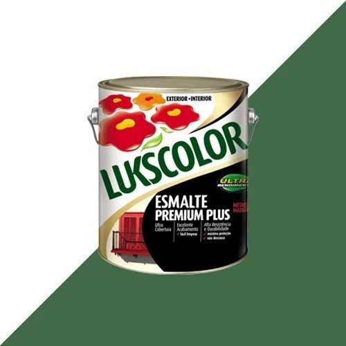 Tinta Esmalte Sintetico Premium 3,6 L Lukscolor Verde Folha 0