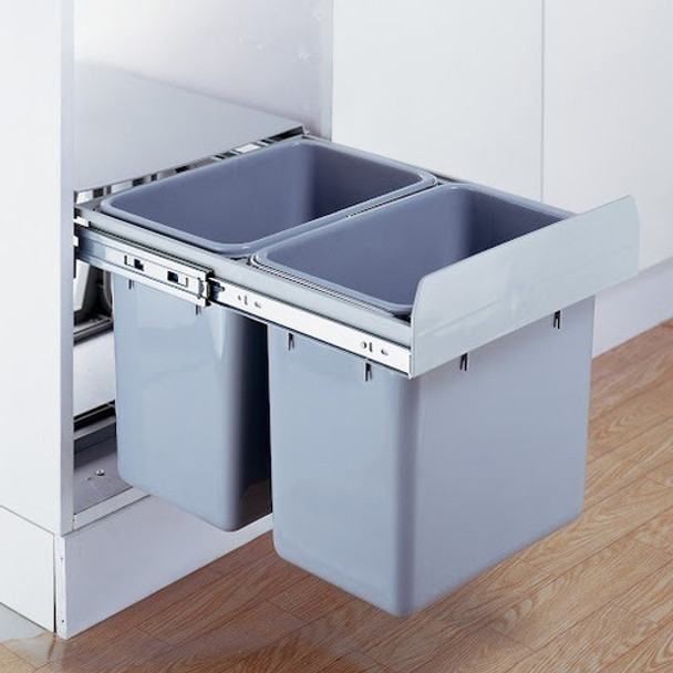 Cocina. Cubo De Basura Doble. Residuos. Extraíble. 0