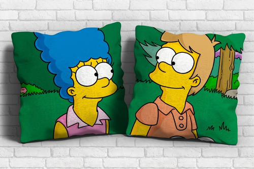 Plantillas Para Sublimar Almohadones Pareja Simpson 0