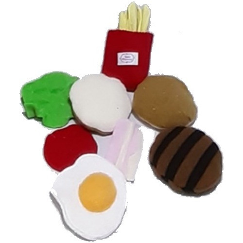 Set Hamburguesa De Tela Comiditas D Juguete - Mis Juguetes 0
