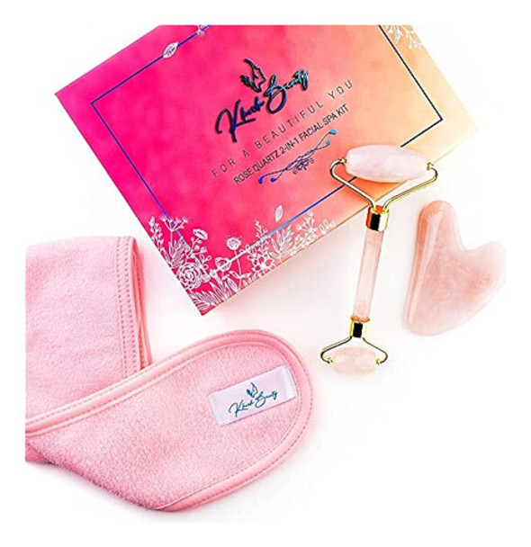 Jade Roller & Gua Sha Massage Tool, Productos Para El Cuidad 0