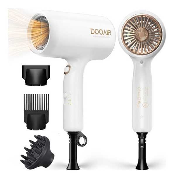 Secador De Pelo Ionico Profesional Con Difusor, Secador De 0