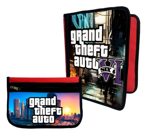 Combo Carpeta + Cartuchera Gta 6 #72 0